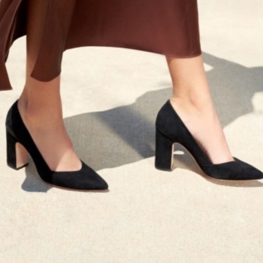 Loeffler Randall | Paulina Pointy Toe Suede Heels